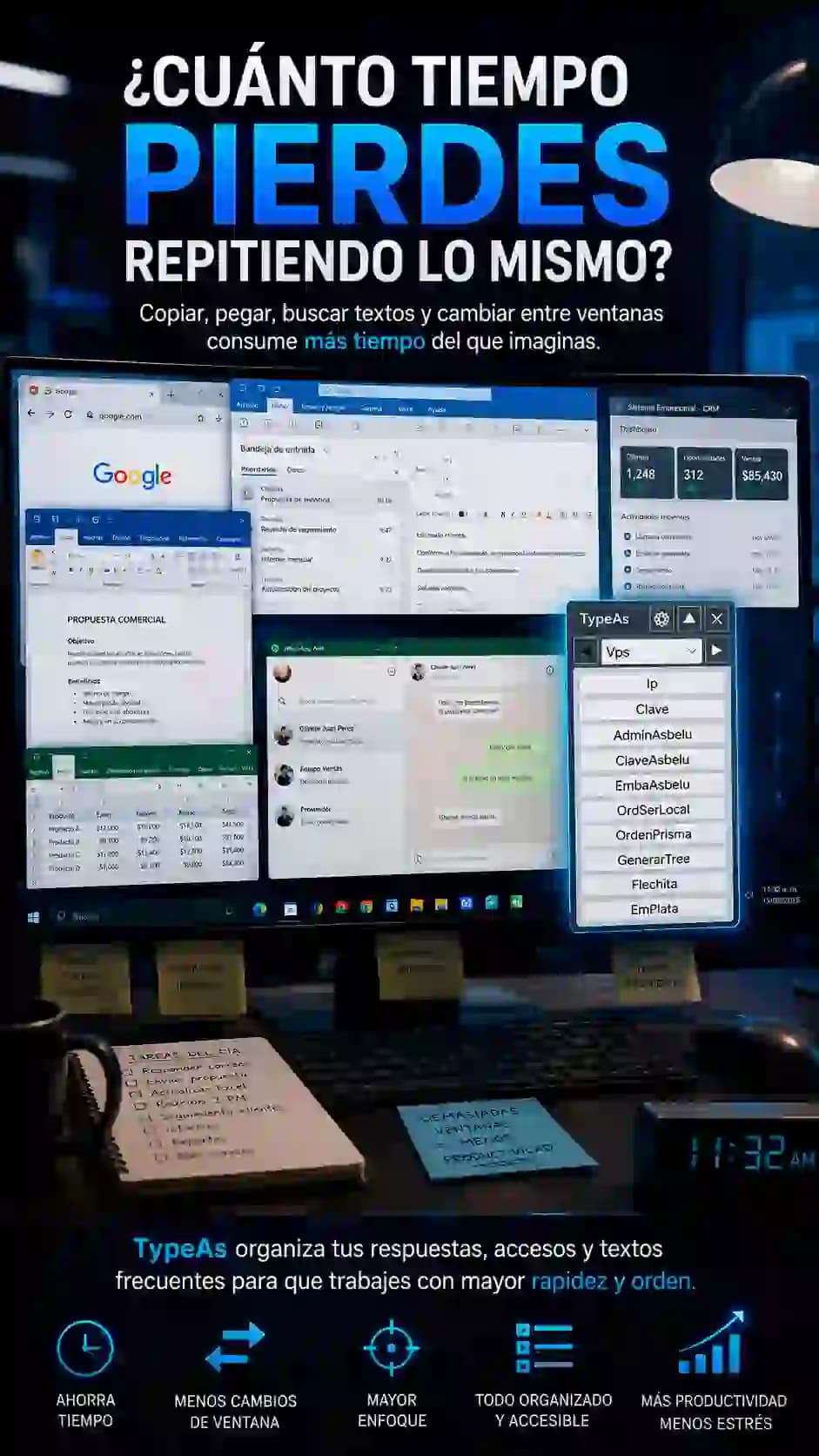 Problema de repetir textos y buscar enlaces durante el trabajo